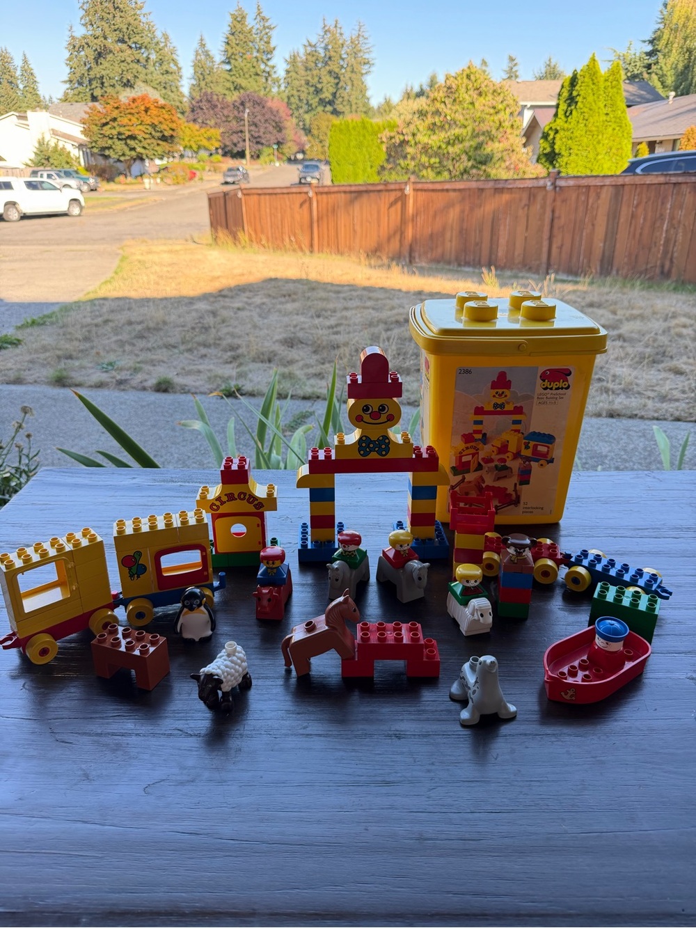 Lego DUPLO 2386 retired set with oversized bucket and extra blocks